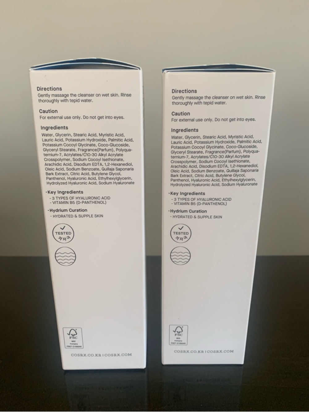 New! In boxes!! COSRX Triple Hyaluronic Moisturizing Cleanser - Picture 3 of 5